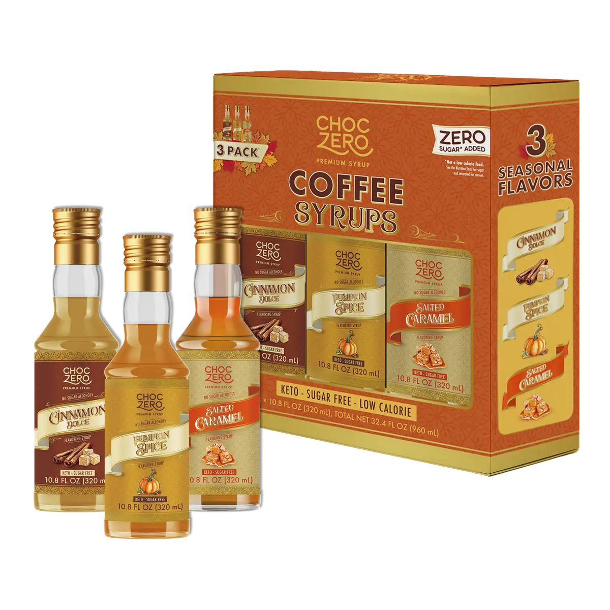 Sugar Free Fall Coffee Syrup Trio